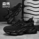 Senma Semir Sandalen Männer tragen nicht rutschfeste Mesh hohle Männerschuhe für Sommer im Freien im Freien.