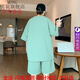 MDNG青少年运动男短裤套装男装潮流潮牌酷帅气夏季穿搭配一套 9928米色 M 约90-110斤可穿