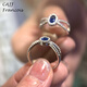 CAJJ Francois 0.56 carat sapphire ring, 925 silver, natural colored gemstone, daily commuting, gift giving, proposal, Hong Kong 13#