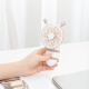 MINISO mini deformable small fan rechargeable desktop handheld two-in-one silent office desktop student dormitory portable cute creative (Tutu)