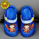 G.DuckKids Petites chaussures d'enfants de canard jaune Chaussures de trou d'enfants garçons et filles bébé parent-enfant nezha dessin animé maison extérieur sandales anti-glissade kaki 24 à25 [longueur intérieure 16,5 cm]