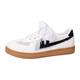 Chaussures féminines Huili Chaussures de formation allemande en mesh Femmes Chaussures de planche de sport décontractées pour les femmes L738BR Rice / noir 38