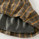 David Bella (Dave/Bella) Kinderweste Rock 2025 Herbst neuer Stil Girls Plaid Rock College Style Baby Kleid kleiner Prinzessin Rock Gelbgrüne Plaid [Spot] 73 cm (empfohlene Höhe 66-73 cm)
