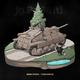 Full Crown Building Blocks Limited Edition Full Crown Neues Produkt im Zweiten Weltkrieg 38t Hunter Tank Zerstörer Bausteine ​​Militärgepanzerte Fahrzeug Montage Spielzeug 38t Hunter Tank Zerstörer 698 Partikel geben Überraschungsgeschenk