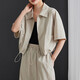 Sophiesel Lapel Camper Save String Jacket for Women 2025 Summer Fina de moda versátiles transpirable Top White S