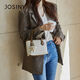 JOSINY high-end light luxury popular bucket bag new versatile fashion shoulder crossbody bag handheld small bag women's bag black
