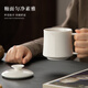 Wenbai ceramic tea cup, personal tea cup, office meeting tea cup with lid, high-end men's Dehua white porcelain