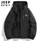 JEEP SPIRIT Jeep Jacket Men's Jacket Men's Autumn and Winter Workwear Jacket Men's Hooded Casual Trendy Sports Style Clothes