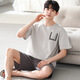 Yalu Modal Pajamas Мужская летние шорты с коротки