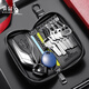 
Kangaroo key bag men's storage key clip 2025 new waist-hung cowhide car key bag trendy black