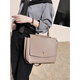 Berühren Sie Miss Französisch-Sensing Crossbody Bag Casual Einfacher Umhängetasche mit großer Kapazität modisches Temperament Handtasche graues Grün kleines Kuhspannleder