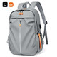 Xiaomi's new large-capacity backpack, men's business computer bag, water-repellent travel bag, college student school bag, lightweight, wear-resistant, water-repellent membrane fabric, gray+