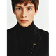 Peacebird Men's Wool Jacket Casual Cashmere Lapel Winter Medium-Length Woolen Coat Men Black 1 (Combined) 3XL