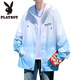 Playboy (Playboy) Couleur de dégradé Ice Ice Silk Scred Vêtements pour hommes en été léger et respirant des vêtements de crème solaire pour les adolescents manteau d'été 6629 Blue M (environ 80 ~ 100 Jin [Jin est égal à 0,5 kg] peut être usé) peut être porté)