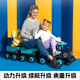 Aojieli Children's Elektroauto Allrad-Fernbedienung Autos Doppelkind-Baby-Spielzeugwagen kleiner Zug kann als Erwachsene [Fernbedienungskontrolle Elektrik] Royal Blue Lokomotive + 2 Blue Double Drive verwendet werden