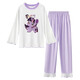 Capítulo genial (Kuzhang) Pajamas para niños Girls Primavera y otoño Summer de manga larga Cotton puro juego delgado de algodón delgado bebé Cartoon Princess Style Ropa para el hogar Cubierta de manga larga K3519# Pink está ocupado actuando lindo 105 8 Altura de tamaño 95 cm está 95 cm