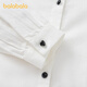 Balabala shopping mall same style children's long-sleeved shirt girls 2025 spring big children college style white shirt original white 10101 170 cm