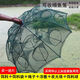 Fishing source fish net fishing cage fishing net fishing small fish eel catching artifact floor net fish cage hand throwing net shrimp cage loach automatic luminous thickening 6 holes + 1 bait + accessories