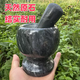 Fantasy natural marble stone old-fashioned garlic pounder stone mortar household garlic masher garlic press garlic mortar mortar factory straightening white cylinder + white hammer can be used for twenty years