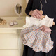 Xinnan Girls Kitchen Rock Set Sommer 2025 Neues Baby Mode sommerliche Baumwollmädchen modische zweiteilige Sommer Jacquard Rock Set Größe 100 [Vorgeschlagene Höhe 85-95 cm]