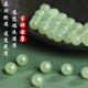Biyu New Year's Gift Hetian Jade Bracelet Women's Qingshui Round Bead Jade Bracelet Comes with Certificate About 6mm