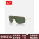 Lunettes de soleil Rayban (Rayban) Métalliques pour hommes et femmes Fashion Cool Sunglasses Lunettes à une pièce à la mode 0RB3897 [Gradial] 001/13 Gold Frame Brown Lens Brown