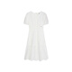 Teenie Weenie Bear Robe blanche pour femmes 2025 Été Nouveau élégant Break de thé français romantique Robe à mi-long blanc s
