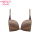 Bouton avant modal sous-vêtements des petits seins féminins rassemblés et seins fermés pour éviter de s'allonger et un nouveau dossier de soutien-gorge sans marque 2025, une pièce simple brune [bouton avant 1,5 cm] s [recommandé 32/70AB]