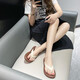 Belle Flip Flops Damen 2025 Neue Sommerfuß-Clip Outdoor-Anti-Rutsch-Fitnes Outdoor Anti-Smoothing Beach Slipper Frauen im Freien Anti-Odor 3882 Grüne einfache Hausschuhe Frauen Outdoor High-Prespect 39_Size 38-Fuß-Slipperinnen Frauen im Freien im Freien vor der Voraussetzung für Frauen im Freien