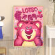 Jipindi Strawberry Bear Digital Pintura al óleo de bricolaje Diy Coloración La frambuesa pintada a mano tiene problemas para el marco interno de madera maciza de color acrílico acrílico.
