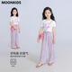 Pantalones casuales de seda de verano de lunarkids chicas pantalones casuales de seda de seda 2025 Summer nuevos niños de manga corta para niños