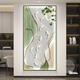 Tiger de trois acres avec des lumières et neuf images de poisson Hall d'entrée peintures décoratives version verticale couloir peintures suspendues simples HJ-6625 70 * 140 Style de lampe lumineuse blanche froide
