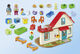 Mobi World 70129 Familienresidenz 123 kleines Haus Red House Puppenhaus 2 Jahre altes Spielzeug 5024 Kinderspielplatz