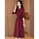 Vestido de marca de alta gama de Homeseee Light Luxury de alta gama Autumn New Women's Clothing Set 2025 New XI Grandma Wedding Vestido de luz roja de lujo XL [116-125] Jin [Jin equivale a 0.5 kg]