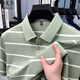 CEO YAGEOL Summer Camiseta de manga corta Camiseta de solapa de algodón puro para hombres Polo de negocios Top Camiseta de manga corta 15100 Light Sky Blue 2xl 185/100a