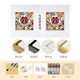 MPPMCK NOUVEAU MODE NUMÉRO PEINTURE D'HUILE DESSION DIY DIY PEINTURE D'HUILE acrylique de couleur à main Cadeaux pour amis NX13576 20x20cm en bois massif solide Cadre intérieur respectueux de l'environnement Pigment Pigment + Oeil Protection de peinture Huile Toile + Brosse de peinture Ensemble de pinceaux + accessoires
