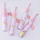 Er Jiangong Little Pony und Baoli Kinderschirme Sonnenschirm Girl Vollautomatisch One-Click-Öffnung und enge faltende weiche Sonnencreme-Parasol-Pulver 3882 Red Apple Folding Regenschirm