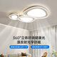 Wrigley Wohnzimmerlichter Einfacher moderne 2024 neue Kieseldecke Deckenleuchte cremig Zhongshan Beleuchtung Ganzes House Paket 89W Volles Spektrum RA9758cm/Elf Intelligent Version/