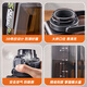 Private high-quality large-capacity water cup for men, tritan tea water separation, cold brew tea cup, cold brew sports kettle summer (extended tea bin + double drink + with scale) black 2100ml