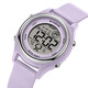 Shinuoke Children's Watch wasserdichte multifunktionale Sportstudenten Geschenk Elektronische Uhr Bunte Luminous Wecker Mädchen 9923 Lila Lila