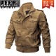 JEEP SPIRIT autumn and winter men's jacket, flight staff jacket, World War II military fan lapel, ejection top, 9930 military green, thin model, M 90-115Jin[Jin equals 0.5 kg] Recommended