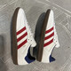 阿迪达斯 （adidas）三叶草官方舰店男鞋女鞋 新款运动鞋SAMBA低帮轻便板鞋休闲鞋 IH4881白红 40.5