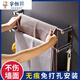 Yuhengsheng towel rack no punching 304 stainless steel bath towel rack bathroom hook bathroom storage rack bathroom towel bar 1 thickened single pole 100cm punch / no punch dual use
