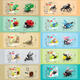 Baili Frost Insekt Ten-in-One-Bausteine Kinderversammlung Spielzeug kleine Getreide Bausteine Spielzeug Home Decoration Geburtstagsgeschenk