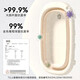 婴儿洗澡盆新生婴幼儿宝宝大号加厚坐躺托感温可折叠儿童用品浴盆 皓月灰+礼包