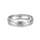 Zhou Dajin CHOW TAI KINGpt950 platinum ring for men and women with open opening and adjustable couple ring tail ring exquisite simple versatile men's ring platinum live ring 5.41g