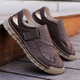 Herren Sandalen 2025 Sommer Mode Casual Sandals Leichte atmungsaktive, coole, ein Fuß-pohring-Strand Sandalen Pantoffeln Rotbraun [Mikrofaserleder A677] 39