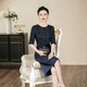 
Gaoguixi mother-in-law wedding dress and evening dress cheongsam Spring small wedding mother can wear dresses for daily weddings Navy blue 9764 Collect and purchase priority delivery M 85Jin[Jin is equal to 0.5 kg]-95Jin[Jin is equal to 0.5 kg]