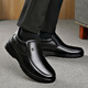 Zapatos de algodón para hombres de carpintería para el invierno Botas de cuero de terciopelo para zapatos de cuero de terciopelo para ancianos Sobres de cuero alto de cuero genuino de cuero de mediana edad y anciana zapatos de papá 9905 Negro [cuero de vaca de cuero real] Garantía de tres años 42