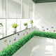 
3d three-dimensional grass simulation green grass skirting board bedroom living room corridor wall decoration baseboard wall stickers XH9207 length 175CM* height 27CM